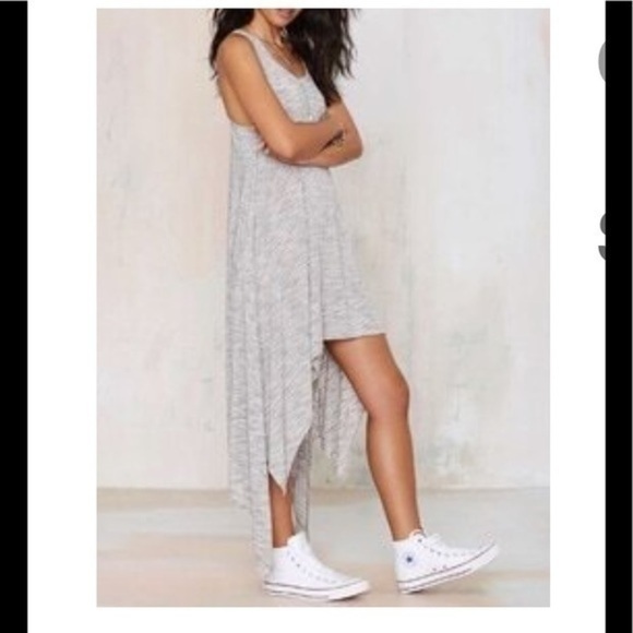 Gray High-Low Casual Dress Size Small - Picture 1 of 8